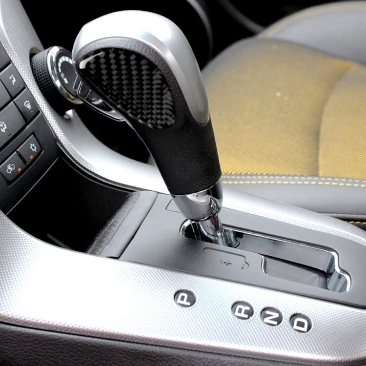 Car Carbon Fiber Center Control Gear Shift Panel Decorative Sticker for Chevrolet Cruze 2009-2015, Left and Right Drive Universal