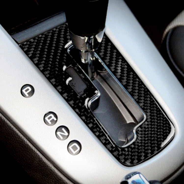 Car Carbon Fiber Center Control Gear Shift Position Panel Decorative Sticker for Chevrolet Cruze 2009-2015, Left and Right Drive Universal
