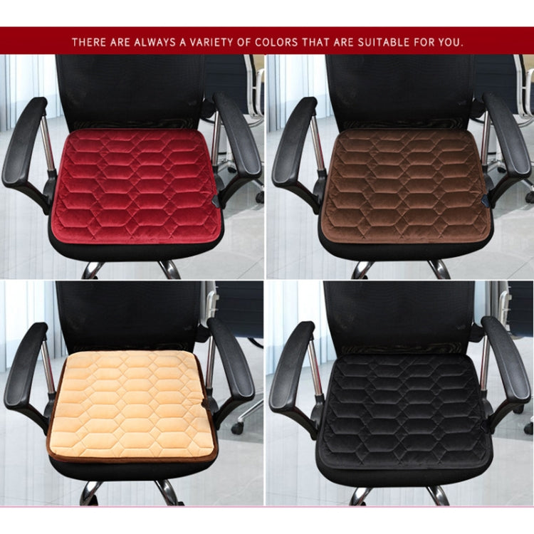 Car USB Seat Heater Cushion Warmer Cover Winter Heated Warm Mat, Style: Square, Square (Red), Square (Black)