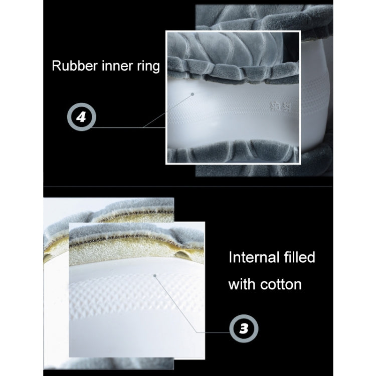 Car Universal Short Plush Warm Anti-skid Steering Wheel Cover, Adaptation Steering Wheel Diameter: 38cm