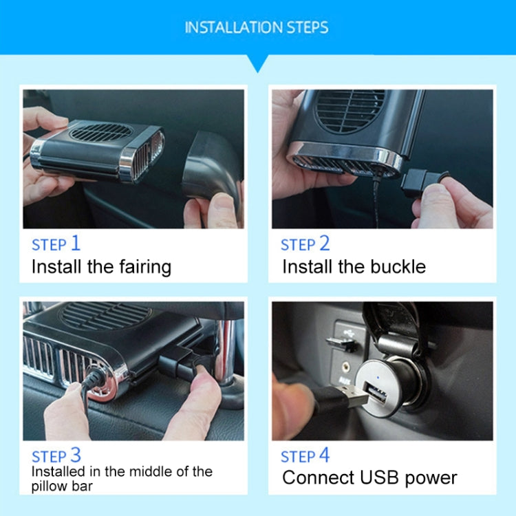 5W Car Fan Cooling Artifact For Car radiating Seat Cushion