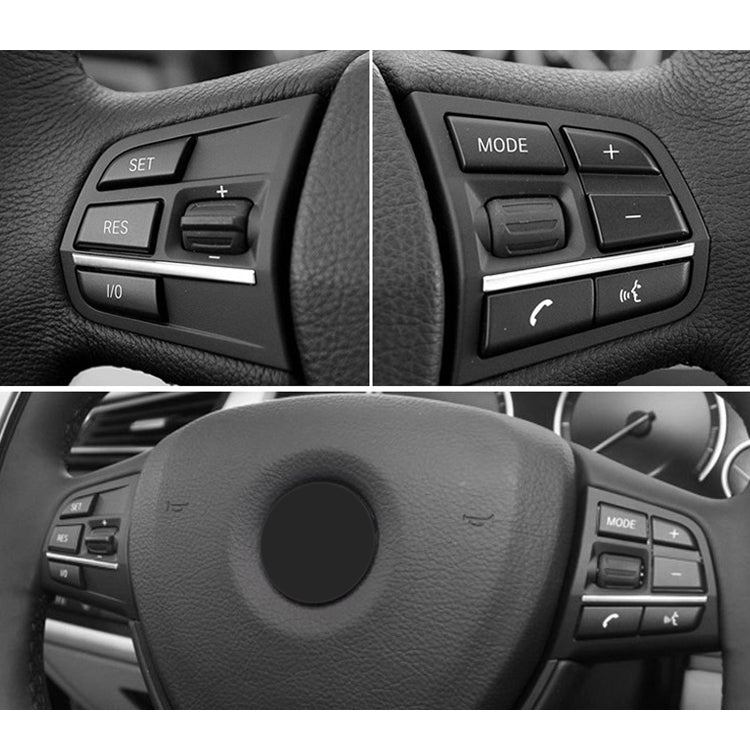 2 PCS Car Multi-functional Steering Wheel Rubber Button for BMW F10 / F07 / F02, Left and Right Drive Universal