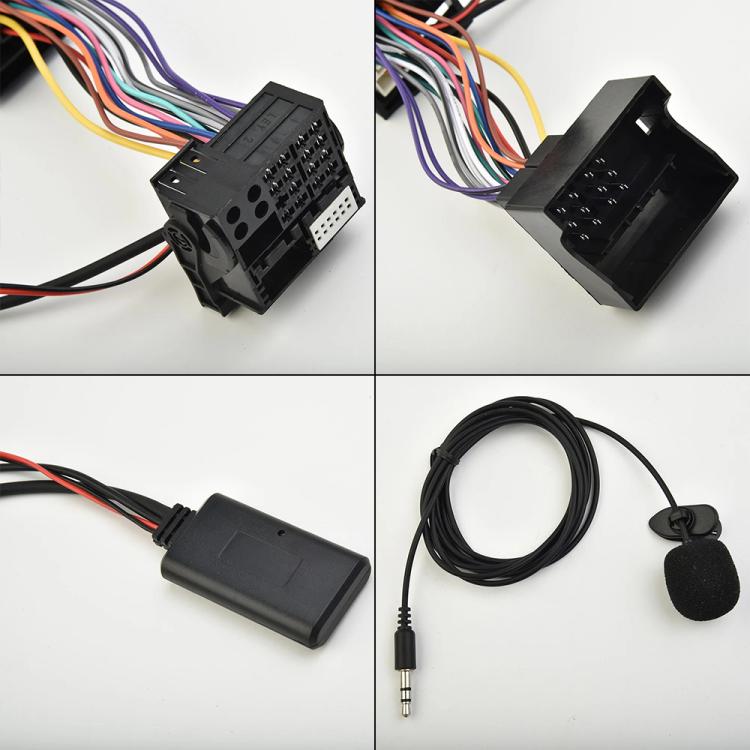 Car AUX Bluetooth Audio Cable + MIC for BMW E60