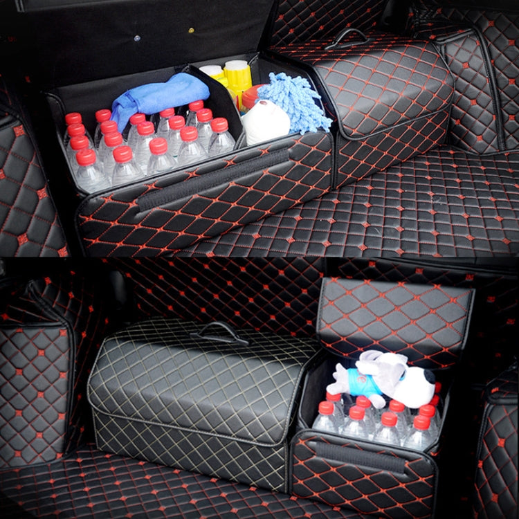 Car Trunk Foldable Storage Box, Rhombic Grid Large Size: 54 x 32 x 30cm