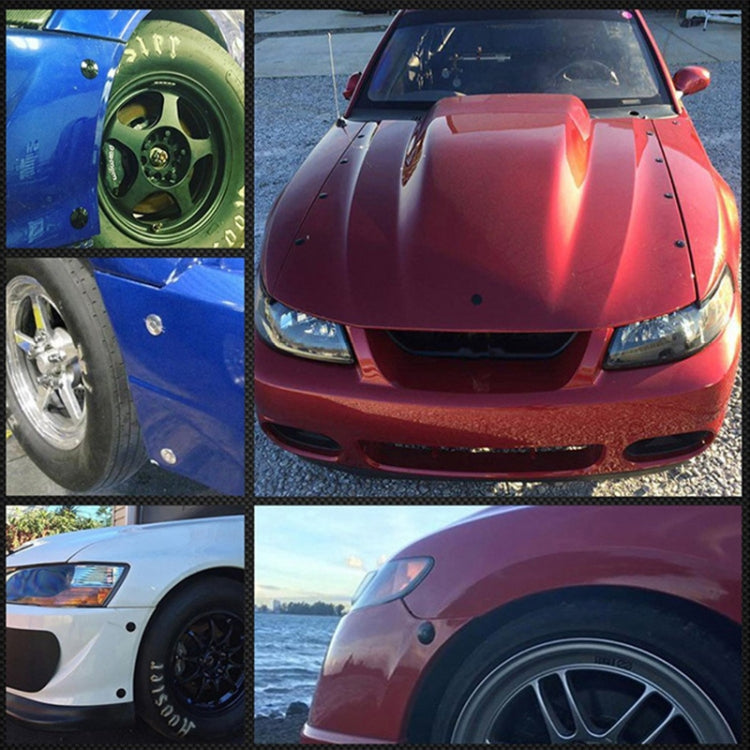 100mm Stainless Steel Quick-pins Push Button Billet Hood Pins Lock Clip Kit