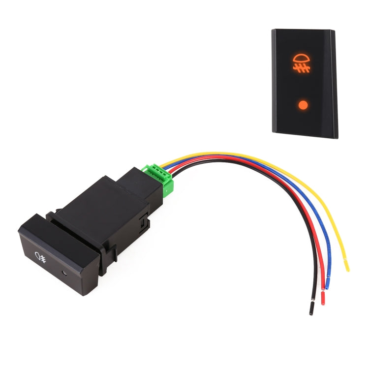 TS-18 Car Fog Light On-Off Button Switch with Cable for Hyundai Accent, For Hyundai Accent