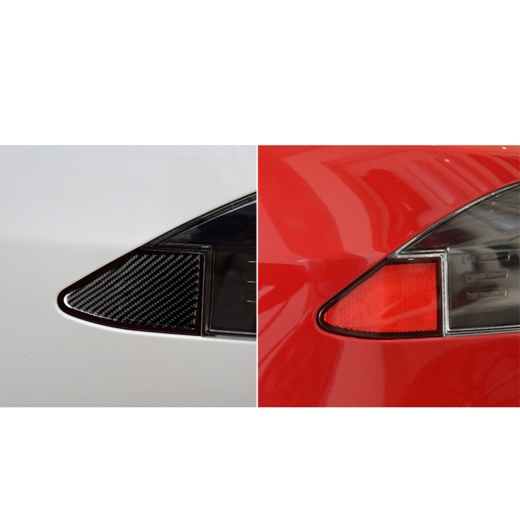 Carbon Fiber Car Charging Port Panel Decorative Sticker for Tesla Model X, Suitable for Left Driving