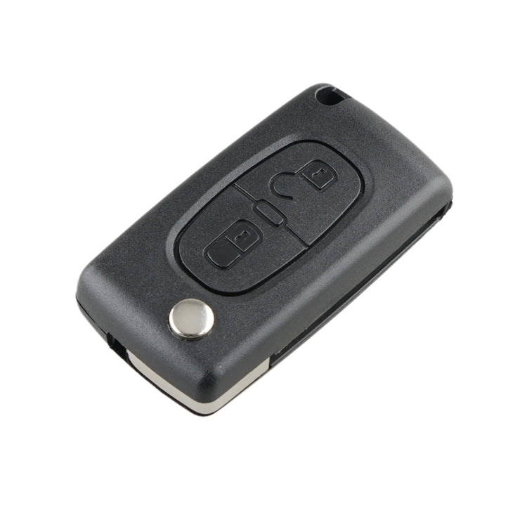For PEUGEOT 2 Buttons Intelligent Remote Control Car Key with PCF7961 Integrated Chip & Battery & Holder & Slotted Key Blade & FSK Signal, Frequency: 433MHz, For PEUGEOT FSK Signal