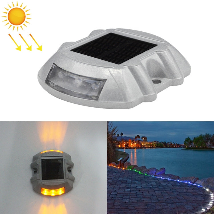 Solar Horseshoe Road Stud Light Car Guidance Light Road Deceleration Light, Flashing Bright Version