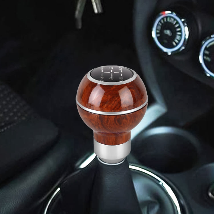Universal Car Wood Texture Metal Gear Shift Knob