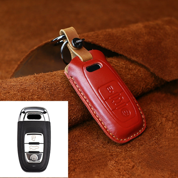 For Audi Series Car Cowhide Leather Key Protective Cover Key Case, B Version 2011-2018, For Audi,B Version, For Audi, B Version