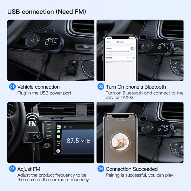 Car Bluetooth 5.2 Audio Receiver Support Wireless Calling