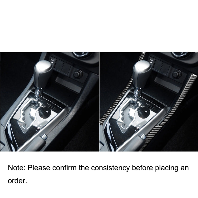 Car Carbon Fiber Side of Gear Decorative Sticker for Toyota Corolla / Levin 2014-2018, Right Drive