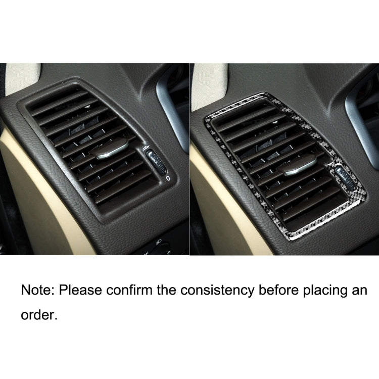 Car Carbon Fiber Two Sides Air Outlet Decorative Sticker for Volvo XC90 2003-2014, Left and Right Drive Universal