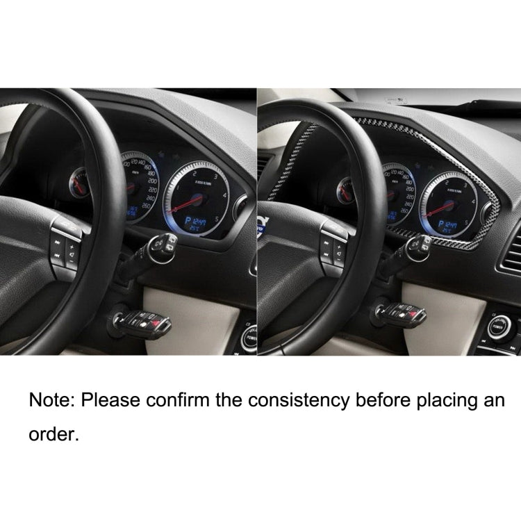 Car Carbon Fiber Speedometer Decorative Sticker for Volvo XC90 2003-2014, Left and Right Drive Universal