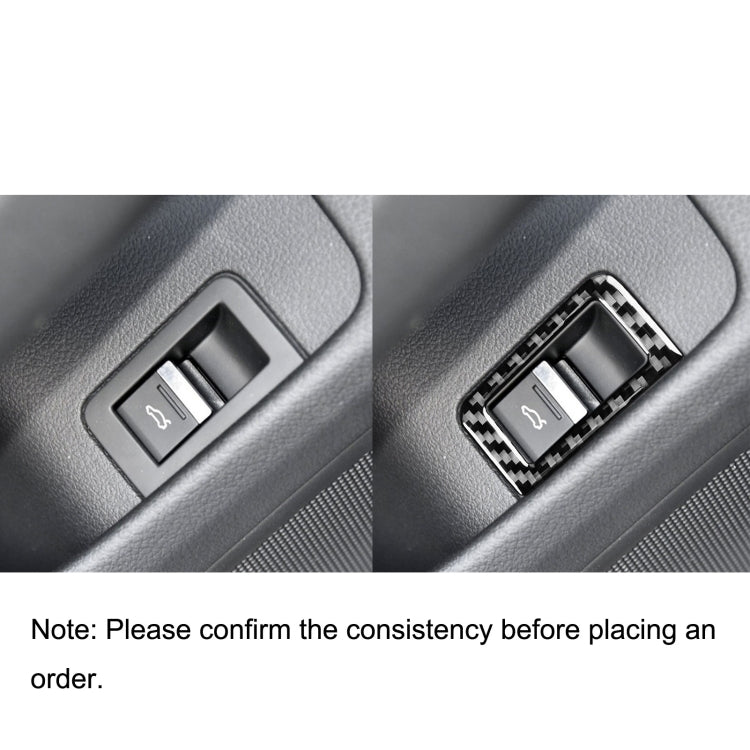 Car Carbon Fiber Trunk Switch Sticker for Audi A6L / A7 2019-, Left and Right Drive Universal