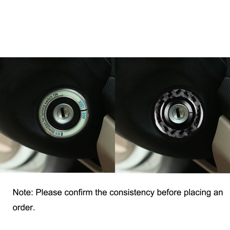 Car Carbon Fiber Ignition Ring Decorative Sticker for Volkswagen Beetle 2012-2019, Left and Right Drive Universal