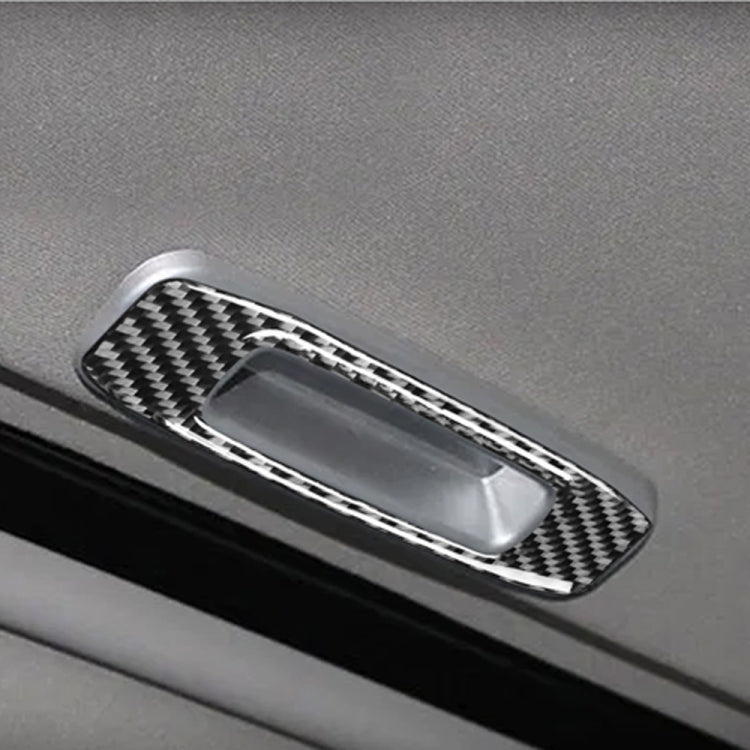 Car Carbon Fiber Skylight Handle Decorative Sticker for Mitsubishi Lancer EVO (DE/ES) 2008-2015, Left and Right Drive Universal, Skylight Handle (DE/ES)
