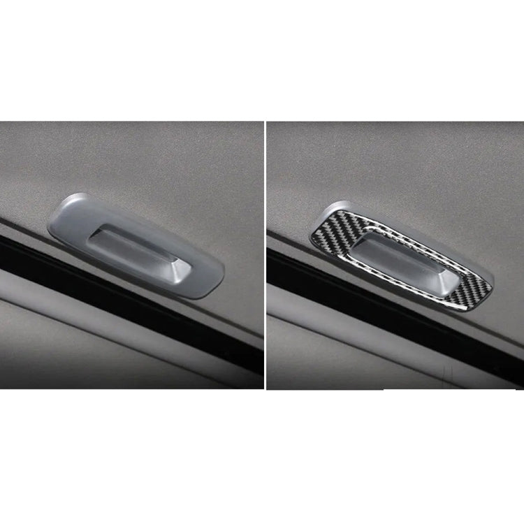 Car Carbon Fiber Skylight Handle Decorative Sticker for Mitsubishi Lancer EVO (DE/ES) 2008-2015, Left and Right Drive Universal, Skylight Handle (DE/ES)