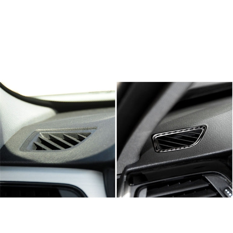 Carbon Fiber Car Instrument Air Outlet Decorative Sticker for BMW (F30) 2013-2018 / (F34) 2013-2017, Sutible for Left Driving
