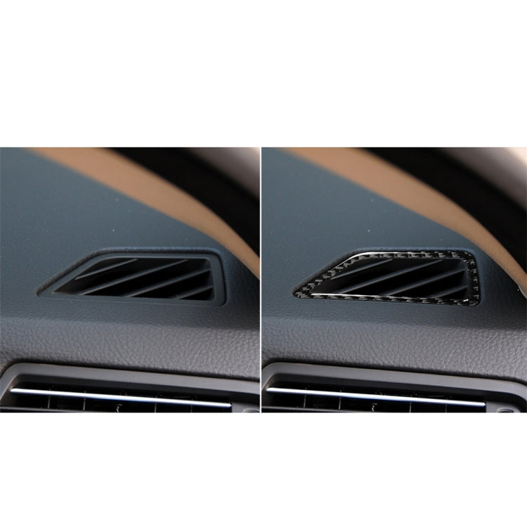 Carbon Fiber Car Instrument Air Outlet Decorative Sticker for BMW 5 Series F10 2011-2017,Sutible for Left Driving