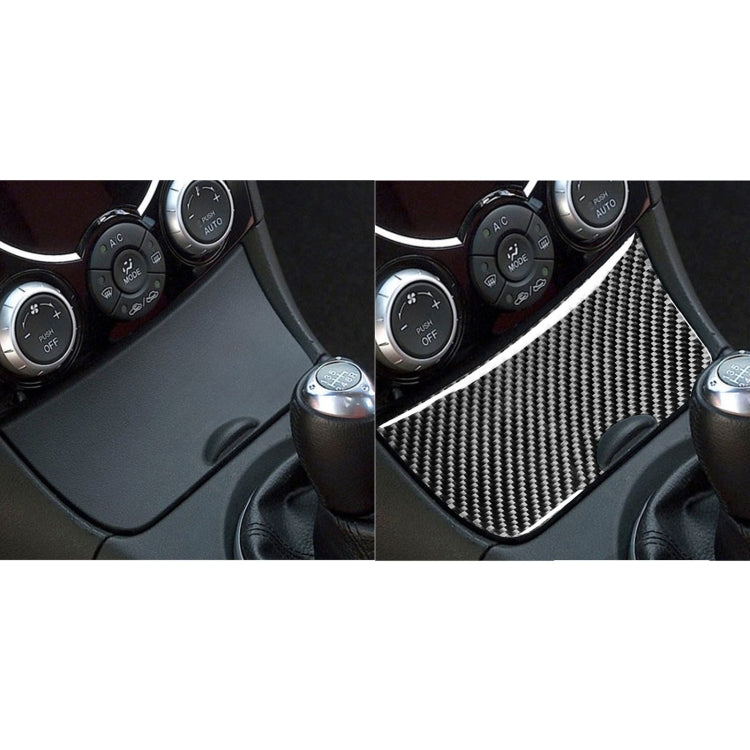 Car Carbon Fiber Storage Box Panel Decorative Sticker for Mazda RX8 2004-2008, Left and Right Drive Universal