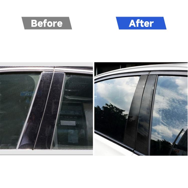 Car Carbon Fiber B Pillar Decorative Sticker for BMW X6 E71 2009-2013, Left and Right Drive Universal, For BMW X6 E71 2009-2013