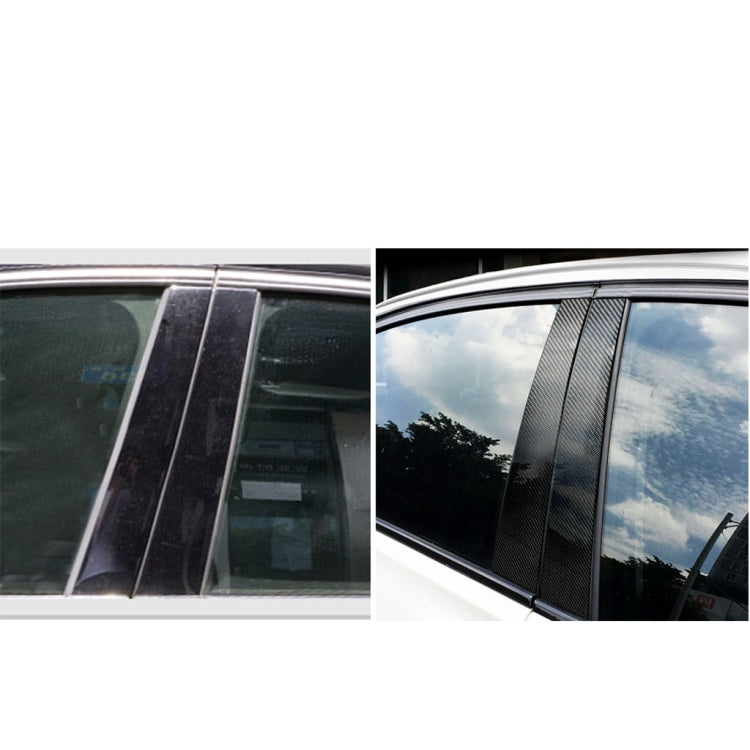 Car Carbon Fiber B Pillar Decorative Sticker for BMW E60 2004-2010, Left and Right Drive Universal