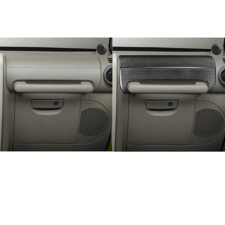 2 in 1 Car Carbon Fiber Front Passenger Seat Handrail Decorative Sticker for Jeep Wrangler JK 2007-2010, Left and Right Drive Universal, Front Passenger Seat Handrail