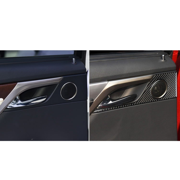 Car Carbon Fiber Rear Door Handle Decorative Sticker for Lexus RX300 / 270 / 200T / 450h 2016-2019, Left and Right Drive Universal