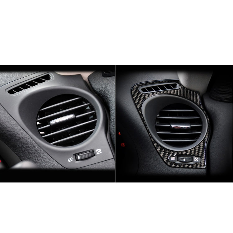 Car Carbon Fiber Big Left and Right Air Outlet Decorative Sticker for Lexus IS250 300 350C 2006-2012, Right Drive