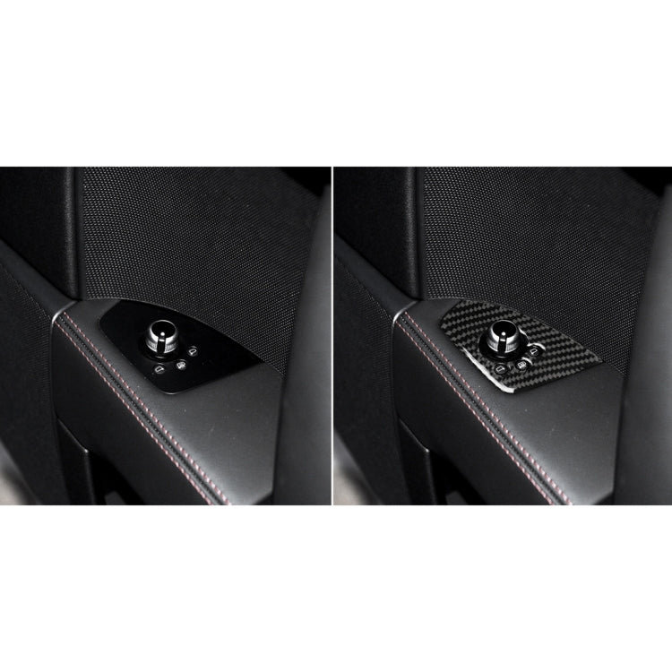 Car Carbon Fiber Door Button Decorative Sticker for Audi TT 8n 8J MK123 TTRS 2008-2014, Right Drive, A Style