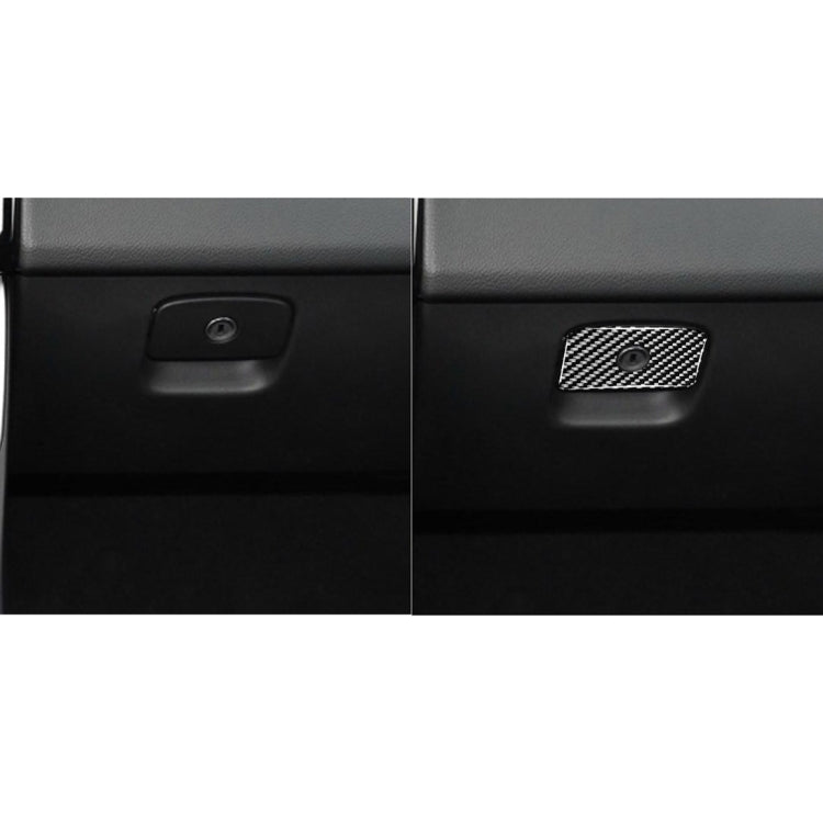 Car Carbon Fiber Front Passenger Seat Storage Box Handle Decorative Stickers for Jaguar F-PACE X761 XE X760 XF X260 2016-2020, Left and Right Drive Universal