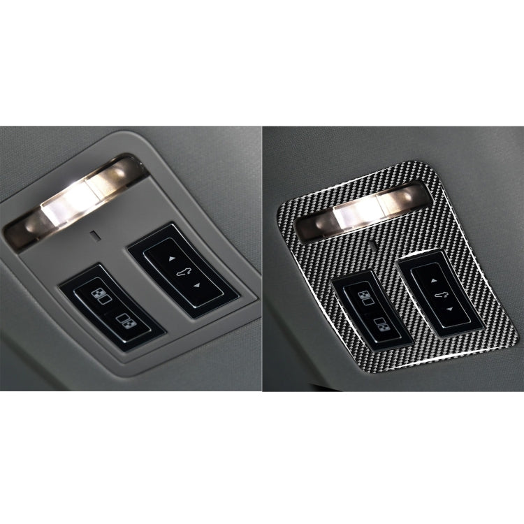 Car Carbon Fiber Reading Lamp Decorative Stickers for Jaguar F-PACE X761 XE X760 XF X260 XJ 2016-2020, Left and Right Drive Universal