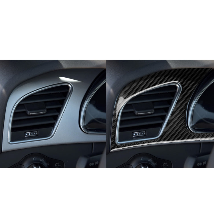 Car Carbon Fiber Dashboard Frame Decorative Sticker for Audi A5, Left Drive