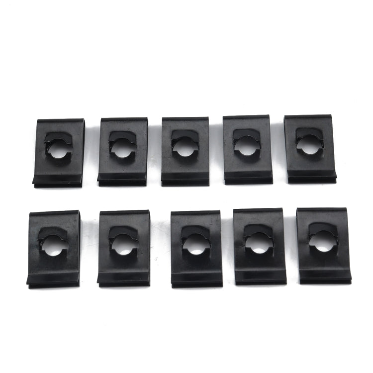 120 PCS Black U Nut Kit Spire Clips No.14 Zinc Speed Fasteners Lug Nuts