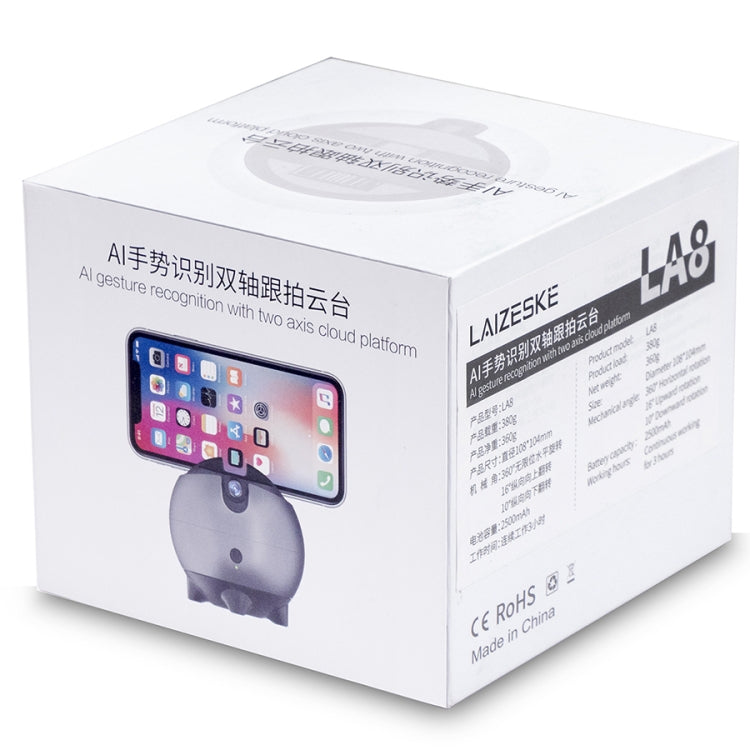 LAIZESKE LA8 Smart Robot Cameraman 360 Degree Auto Tracking Phone Holder