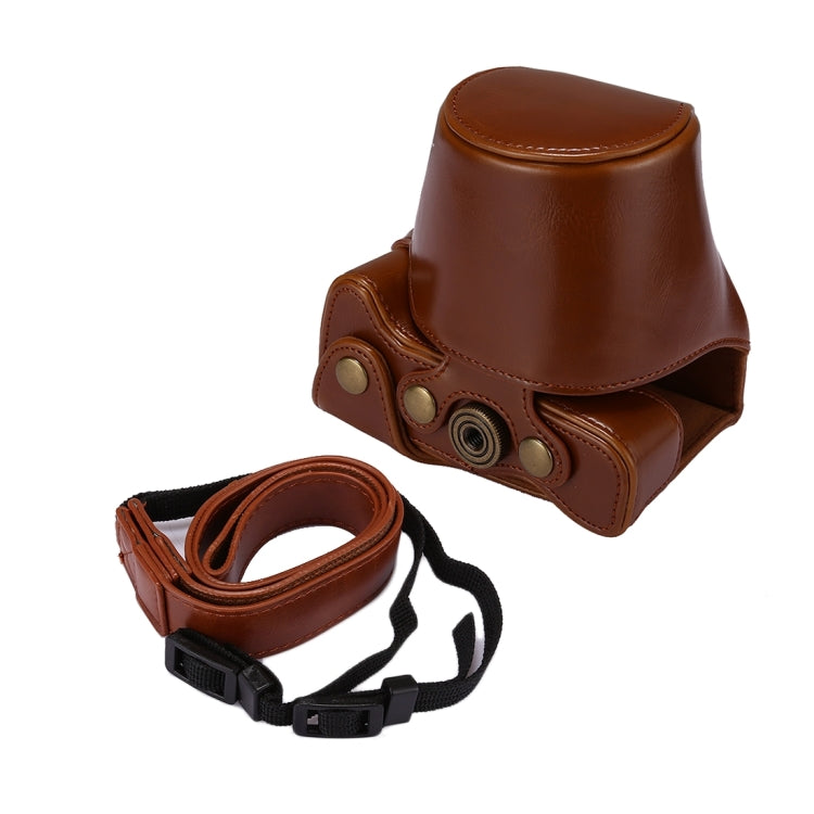 Full Body Camera PU Leather Case Bag with Strap for Canon EOS M6