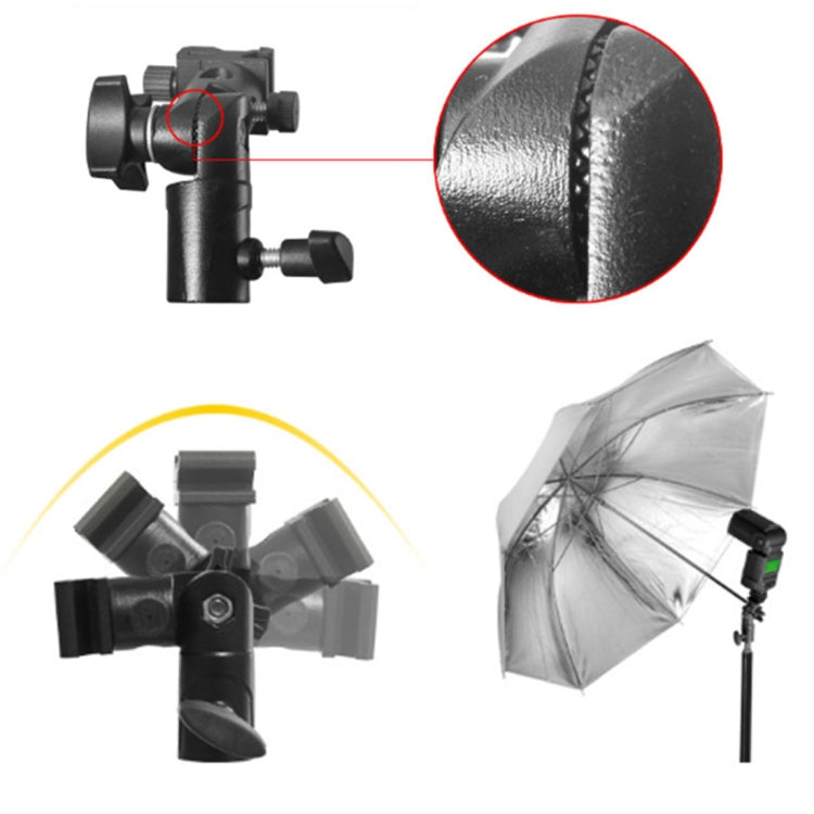 E Type Multifunctional Flash Light Stand Umbrella Bracket, Max Load: 3kg
