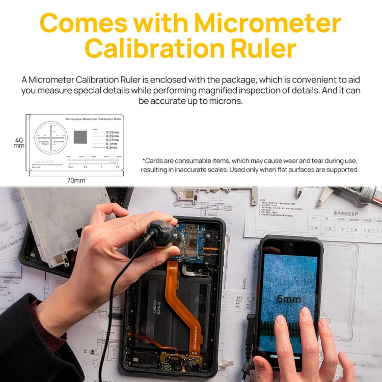 Ulefone uSmart C01 Wired Digital Microscope for Ulefone Armor 18 Series / 9 / 9E & Power Armor 16 Series / 13 / Armor Pad