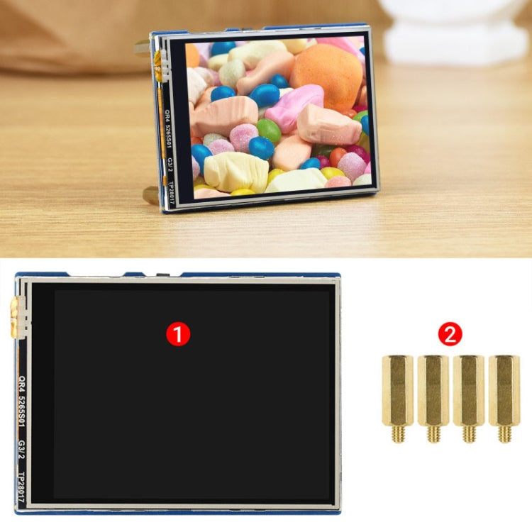 WAVESHARE 2.8 inch 262K Colors 320 x 240 Pixel Touch Display Module for Raspberry Pi Pico, SPI Interface