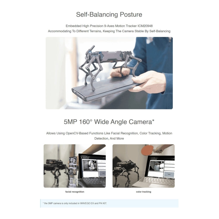 Waveshare WAVEGO 12-DOF Bionic Dog-Like Robot, Basic Version