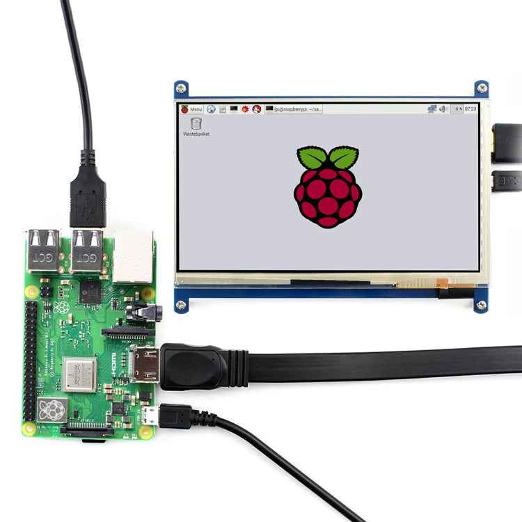 WAVESHARE 7 Inch HDMI LCD (C) 1024×600 Touch Screen for Raspberry Pi Supports Various Systems