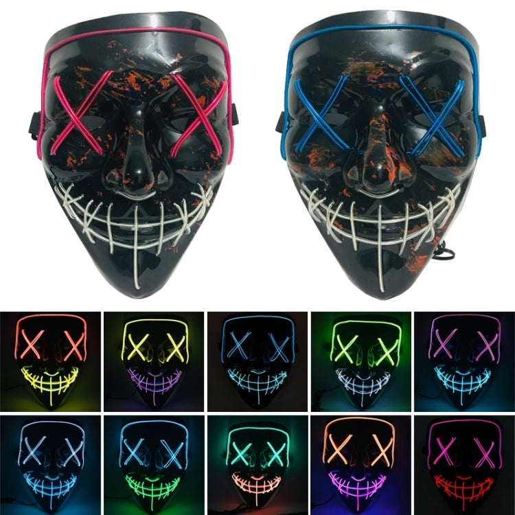 Halloween Festival Party X Face Seam Mouth LED Luminescence Mask
