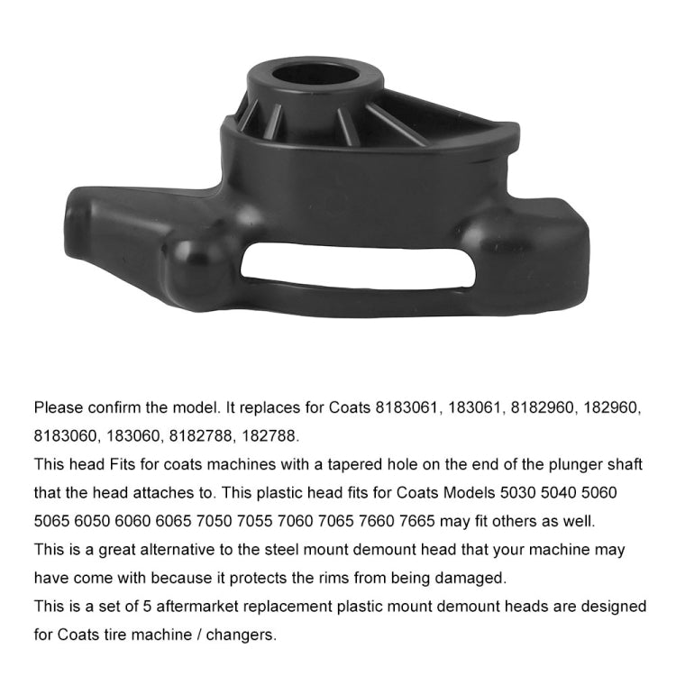5 PCS Car Nylon Mount Demount Heads for Coats Tire Changer Machines 8183061 183061