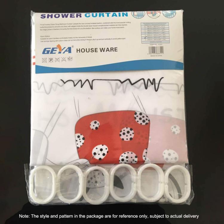 Multicolour Vertical Texture Thick Waterproof Polyester Fabric Shower Curtains