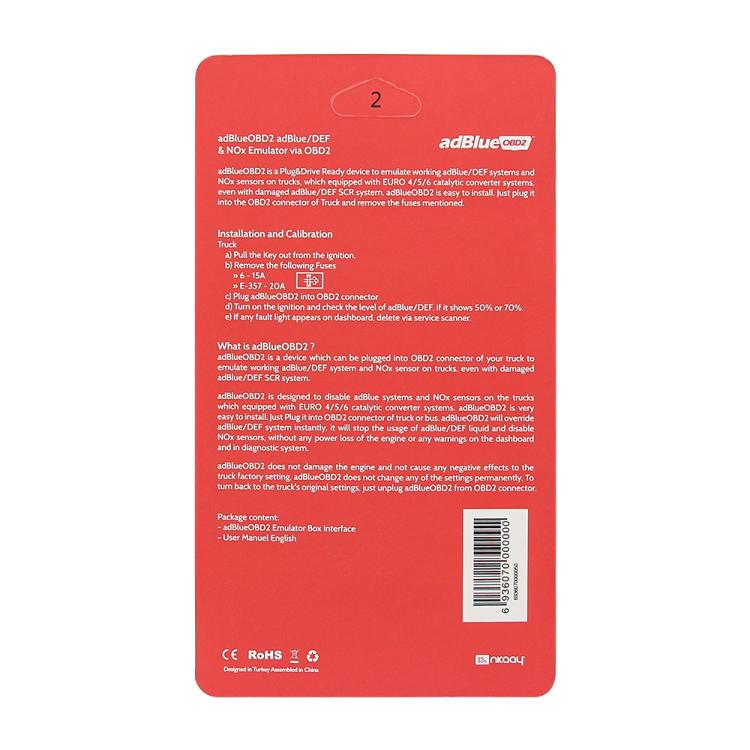 Adblue OBD2 Emulator for DAF Trucks