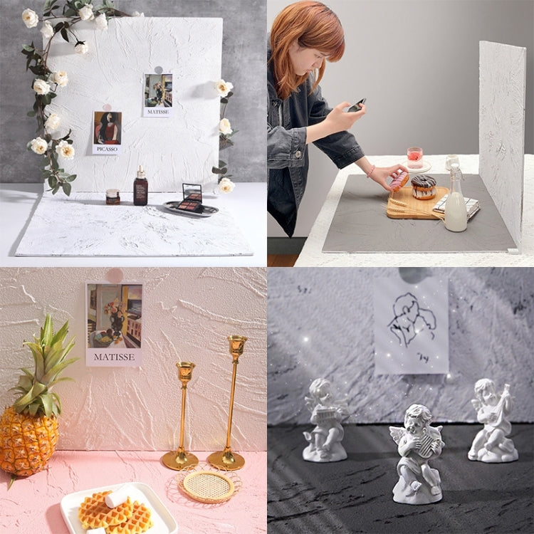 80 x 60cm Retro PVC Cement Texture Board Photography Backdrops Board