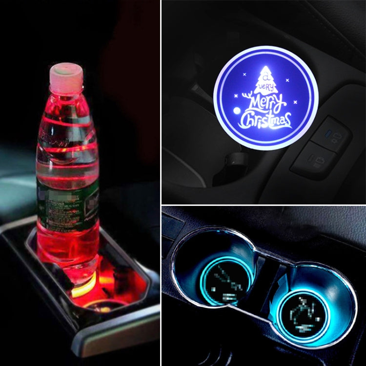 Car AcrylicColorful USB Charger Water Cup Groove LED Atmosphere Light