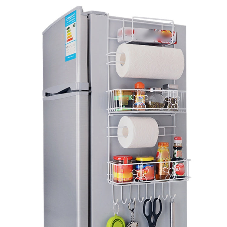 Multi-layer Fridge Storage Rack Side Shelf Sidewall Holder Multi-function Kitchen Organizer Household